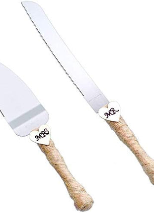 MR MRS Wedding Cake Knife and Server Set Pizza Pie Cake Knife Cutter Serveing