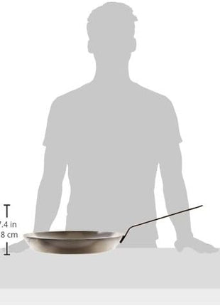 Matfer Bourgeat Black Carbon Steel Frying Pan, 15 3/4"