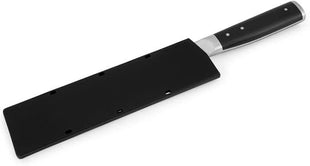 KitchenAid Gourmet Forged Triple Rivet Santoku Knife with Custom-Fit Blade Cover, 7-inch, Sharp Kitchen Knife, High-Carbon Japanese Stainless Steel Blade, Black