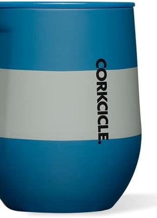 Corkcicle Stemless Insulated Wine Glass Tumbler - Keeps Beverages Cold 6 Hours & Hot 3 Hours - Stainless Steel - Easy-Grip - Summer Drinkware Gift - Keeps Drinks Ice Cold - 12 oz - Ravenclaw