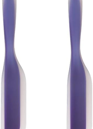 Nonstick Silicone Knife Shaped Flexible Kitchen Spatula Scraper Turner,Kitchen Cooking Utensils With Nylon Core (Purple(Set of 2))