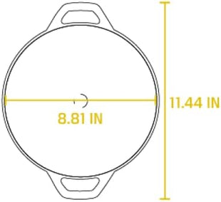 Lodge 9 Inch Cast Iron Mini Wok w/Loop Handles