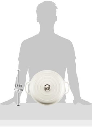 Le Creuset Enameled Cast Iron Signature Braiser, 3.5 qt., White