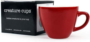 Creature Cups LOBSTER Ceramic Cup (11 Ounce, Red Exterior) - 3D Animal Inside Mug - Birthday, Holiday & Housewarming Drinkware Gift for Coffee & Tea Lovers