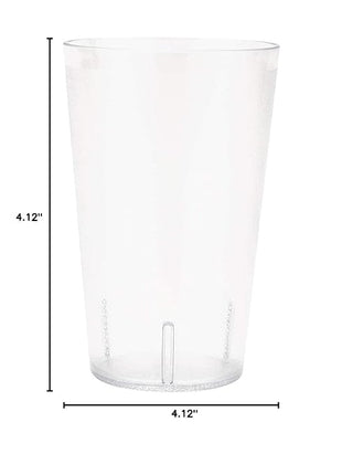G.E.T. 5032-1-CL-EC Heavy-Duty Plastic Restaurant Tumblers, 32 Ounce, Clear (Set of 4)