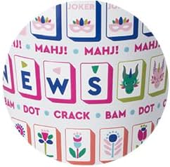 Swiglife 40oz Mega Mug, 40oz Tumbler with Handle and Straw, Extra Large Insulated Tumblers, Cup Holder Friendly Travel Mug (Mahjong)