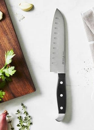 HENCKELS Premium Quality 12-Piece Knife Set with Block and Knife Sharpener, Razor-Sharp, German Engineered Knife Informed by over 100 Years of Masterful Knife Making, Brown Block