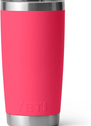YETI Rambler 20 oz Tumbler Retired Color, Stainless Steel, Vacuum Insulated with MagSlider Lid, Bimini Pink
