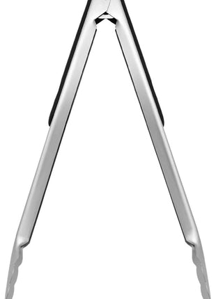 12-inch Stainless Steel Kitchen Tongs with Locking, Metal Food Tongs Non-Slip Grip (12")