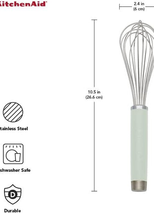 KitchenAid KO060OHPIA Gourmet Utility Whisk, 10.5-Inch, Matte Pistachio