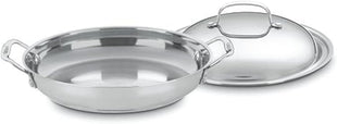Cuisinart 725-30D Chef's Classic Stainless 12-Inch Everyday Pan with Dome Cover, Silver