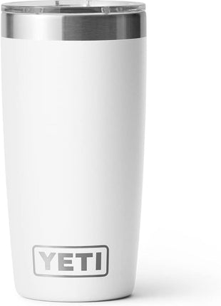 YETI Rambler 10 oz Tumbler, Stainless Steel, Vacuum Insulated with MagSlider Lid, White
