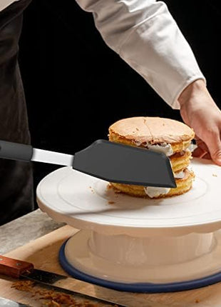 Silicone Spatulas, Offset Spatulas, Waterproof Mixer GEEKHOM 600F Heat Resistant Extra Large and Wide Flexible Spatulas Rubber Turners,1 PACK LONG Kitchen Cooking Utensils Set for Pancake