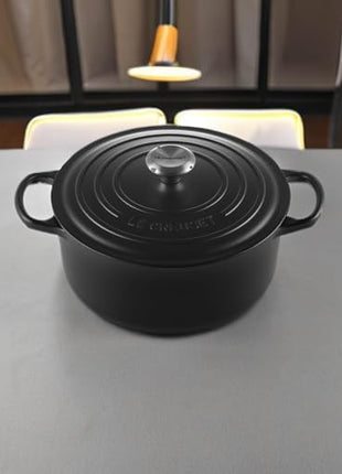 Le Creuset Enameled Cast Iron Signature Round Dutch Oven, 5.5 qt., Licorice