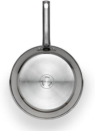 T-fal Performa Stainless Steel Sauté Pan 10.5 Inch Oven Broiler Safe 500F Cookware, Pots and Pans, Dishwasher Safe Silver