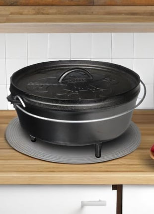 Lodge Boy Scouts of America Cast Iron Camp Dutch Oven, Pre-Seasoned, 6-Quart