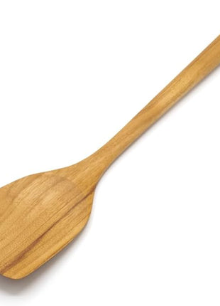 FAAY 15 Inches Wok Spatula, Long Handle Stir fry Paddle, Turner, Handcrafted from High Moist Resistance Teak Wood for Non Stick Cookware