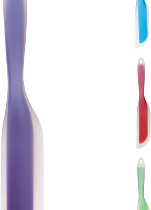 Nonstick Silicone Knife Shaped Flexible Kitchen Spatula Scraper Turner,Kitchen Cooking Utensils With Nylon Core (Purple)