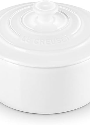 Le Creuset Stoneware Mini Round Cocotte, 8 oz., White