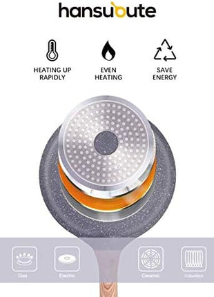 Induction Nonstick Frying Pan,Light Weight Skillet,Healthy Non Toxic Omelet Pan,All Stoves Compatible Egg Pan (grey, 11inch)