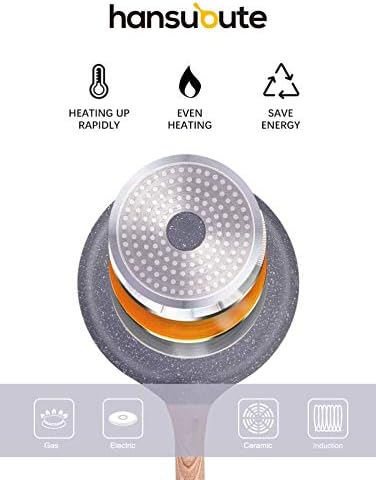 Induction Nonstick Frying Pan,Light Weight Skillet,Healthy Non Toxic Omelet Pan,All Stoves Compatible Egg Pan (grey, 11inch)