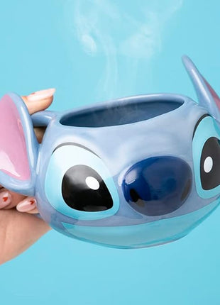 Disney Lilo and Stitch Officially Licensed Oversized Coffee Mug, Heat Resistant Disney Character Novelty Gift and Keepsake Tea Cup | Paladone