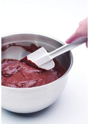 Rubbermaid Commercial Products Cold Temperature Scraper Spatula, White, 9.5 Inch, Clean-Rest Design