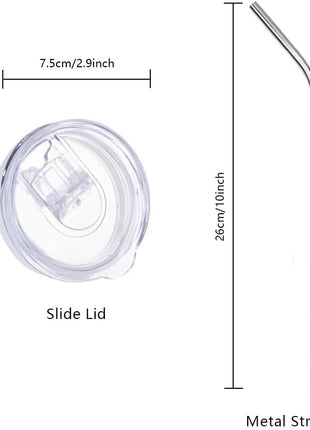 PYD Life 10 Pack Sublimation Tumblers Bulk Blank 20 OZ Skinny White Stainless Steel Tumbler Cups with Straw and Lid for Mug Tumbler Heat Press Sublimation Oven Printing