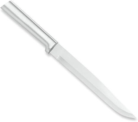 RADA Cutlery Slicer Knife (R107), 7" Stainless Steel Hollow Ground Blade, Made in USA, Silver Handle