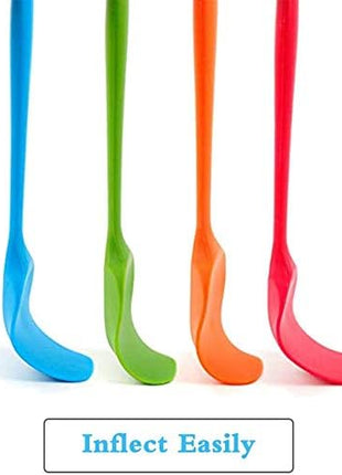 4 Piece Silicone Spatulas Heat Resistant 11inch Large Rubber Spatulas for Baking, Cooking, and Mixing Non-Stick Flexible Seamless Spatula with Stainless Steel Core