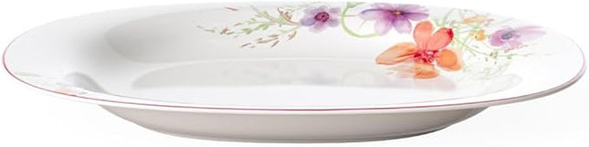 Villeroy & Boch Mariefleur Basic Serving Platter, 34 cm, Premium Porcelain, White/Multicoloured