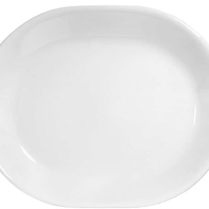 Corelle Vitrelle 38-Piece Service for 12 Dinnerware Set, Triple Layer Glass and Chip Resistant, Lightweight Round Plates and Bowls Set, Winter Frost White