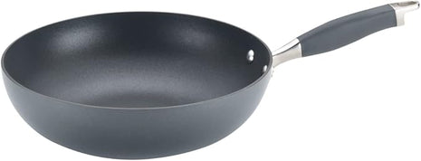 Anolon Advanced Home Hard-Anodized Nonstick Open Stock Cookware- Woks (12-Inch Open Wok, Moonstone)