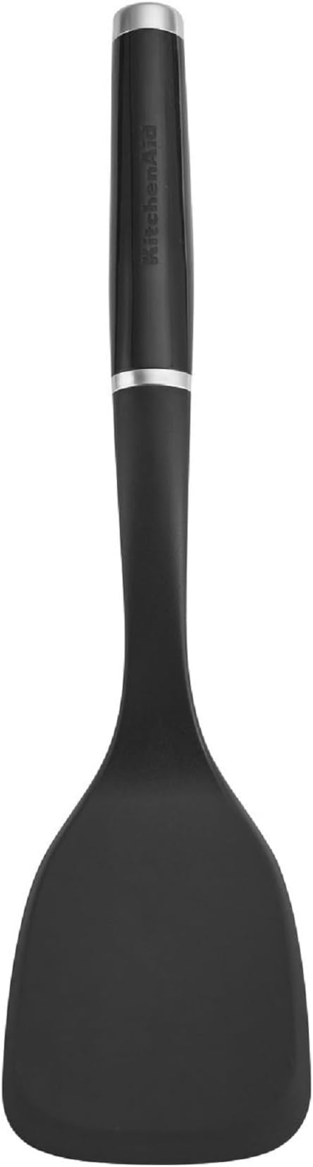 KitchenAid Classic Solid Turner, Black, 13.5x 3.3 Inch