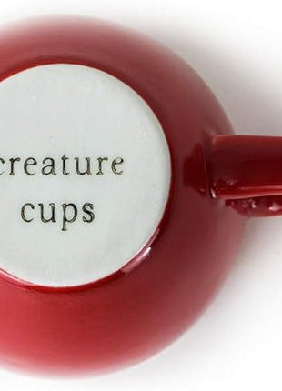 Creature Cups LOBSTER Ceramic Cup (11 Ounce, Red Exterior) - 3D Animal Inside Mug - Birthday, Holiday & Housewarming Drinkware Gift for Coffee & Tea Lovers