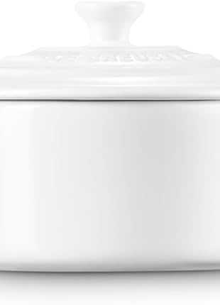 Le Creuset Stoneware Mini Round Cocotte, 8 oz., White