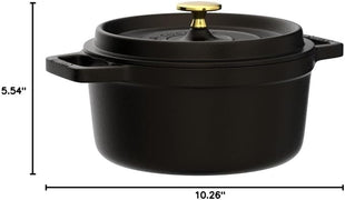 STAUB 40509-487-0 Cocotte Round 20cm Black