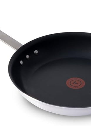 T-fal Professional VX3 Brushed Nonstick Fry Pan with Stainless Steel Handle 12 Inch, Oven Broiler Safe 400F, Cookware, Pots and Pans, Skillet, Restaurant & Business Grade, Certified NSF and CBA, Black