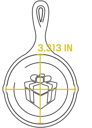 Lodge 3.5 Inch Miniature Cast Iron Pre-Seasoned Skillet – Signature Teardrop Handle - Use in the Oven, on the Stove, on the Grill, or Over a Campfire, Black