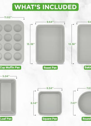 NutriChef 20-Piece Non-Stick Bakeware and Cookware Set - Utensils Including Pots and Baking Pans Made with Durable Aluminum, Tempered Glass Lids, Heat-Resistant Utensils, Easy-Clean Design (White)