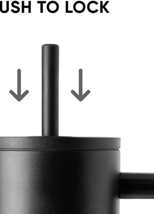 Simple Modern 40 oz Tumbler with Handle and Straw Lid | Leak-Proof Insulated Stainless Steel Water Bottle Travel Mug Cupholder Use | Gifts for Women Men Him Her | Trek Signature | Winter White