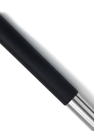 2Pack Small Silicone Turner High Heat Resistant Slotted Spatula for Fish, Eggs, Pancakes and More (Set of 2, Black2)