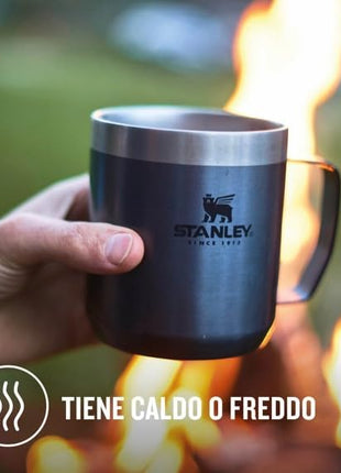 Stanley Classic Legendary Vacuum Insulated Tumbler-Stainless Steel Camp Mug, 1 Count (Pack of 1), Hammertone Green,354 milliliters