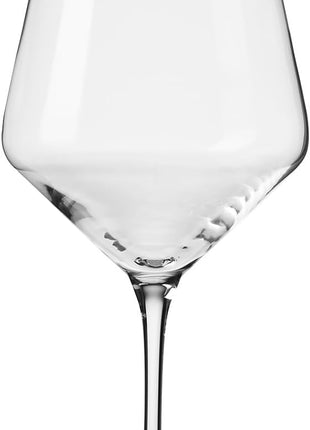 Krosno Crystal Red Wine Glasses | Set of 4 | 24.7 oz | Avant-garde Collection | Ideal for Home, Restaurant and Party | Dishwasher Safe | Lead-Free Crystal Glass