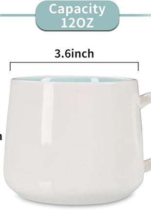 Surprise 3D Coffee Mug Animal Inside 12 oz with Baby Cow,Cute Cartoon Handmade Ceramics Cup,Christmas Birthday Surprise for Friends Family or Kids (Baby Cow)