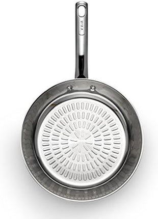 T-fal Performa Stainless Steel Fry Pan 12 Inch Induction Oven Broiler Safe 500F Cookware, Pots and Pans, Dishwasher Safe Silver