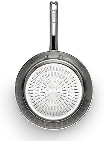 T-fal Performa Stainless Steel Fry Pan 12 Inch Induction Oven Broiler Safe 500F Cookware, Pots and Pans, Dishwasher Safe Silver