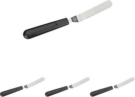 Wilton, 9 inch, Black 409-7712 Angled Spatula, 9" (Pack of 4)