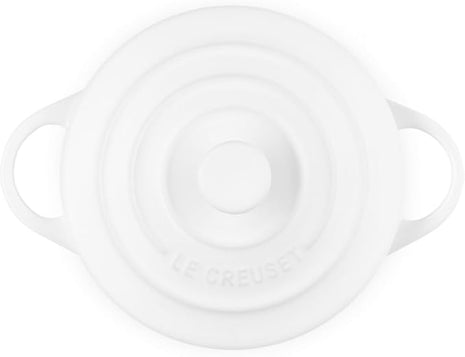 Le Creuset Stoneware Mini Round Cocotte, 8 oz., White