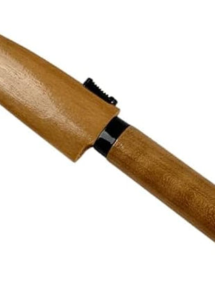 Japanese Paring Knife 4-Inch, High Carbon Stainless Steel Fruit Knife with Wooden Handle and Sheath, Small Utility Kitchen Knife for Peeling, Coring, Mincing, Made in Japan